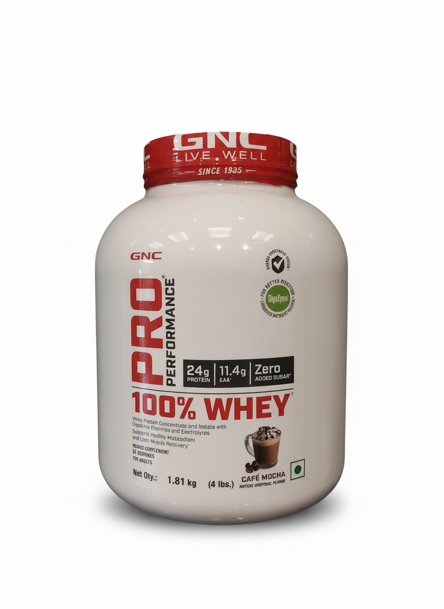 Gnc Pro Performance 100% Whey 1.81 Kg Cafe Mocha - front