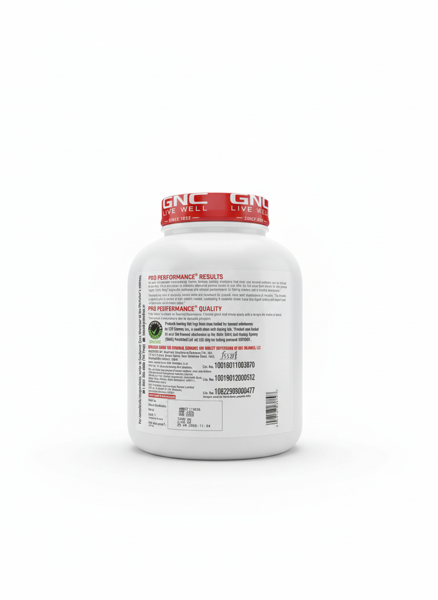 Gnc Pro Performance 100% Whey 1.81 Kg Chocolate Fudge - side