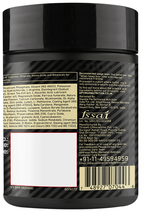 Optimum Nutrition Multivitamin For Men 60 Tablets