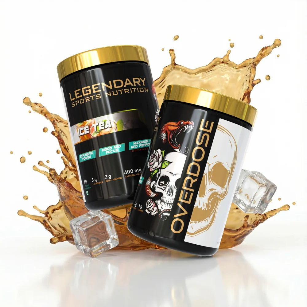 LEGENDARY SPORTS NUTRITION OVERDOSE PRE-WORKOUT 300 GM ICE TEA