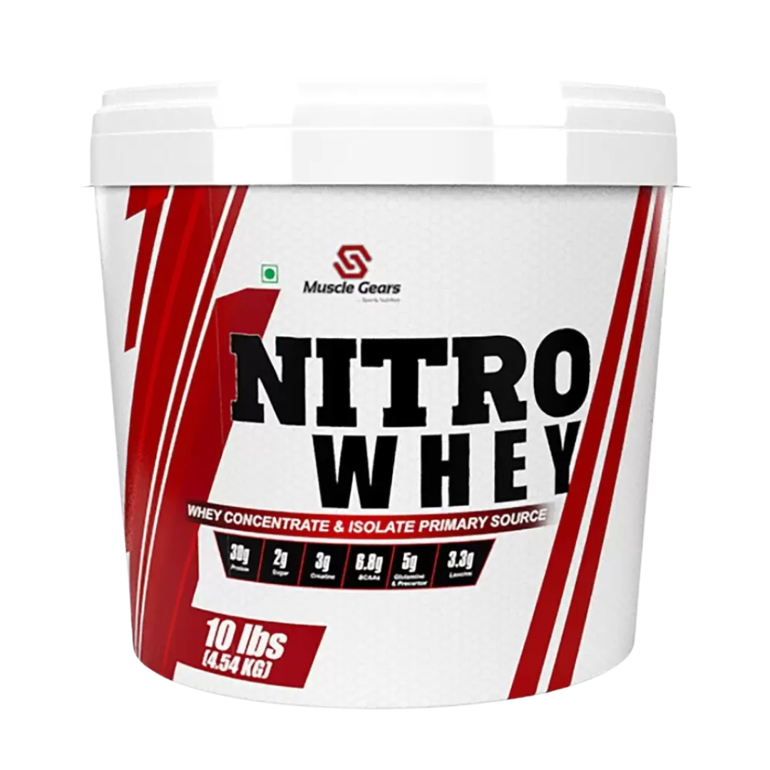 Muscle Gears Nitro Whey 10 Lbs Chocolate image 0