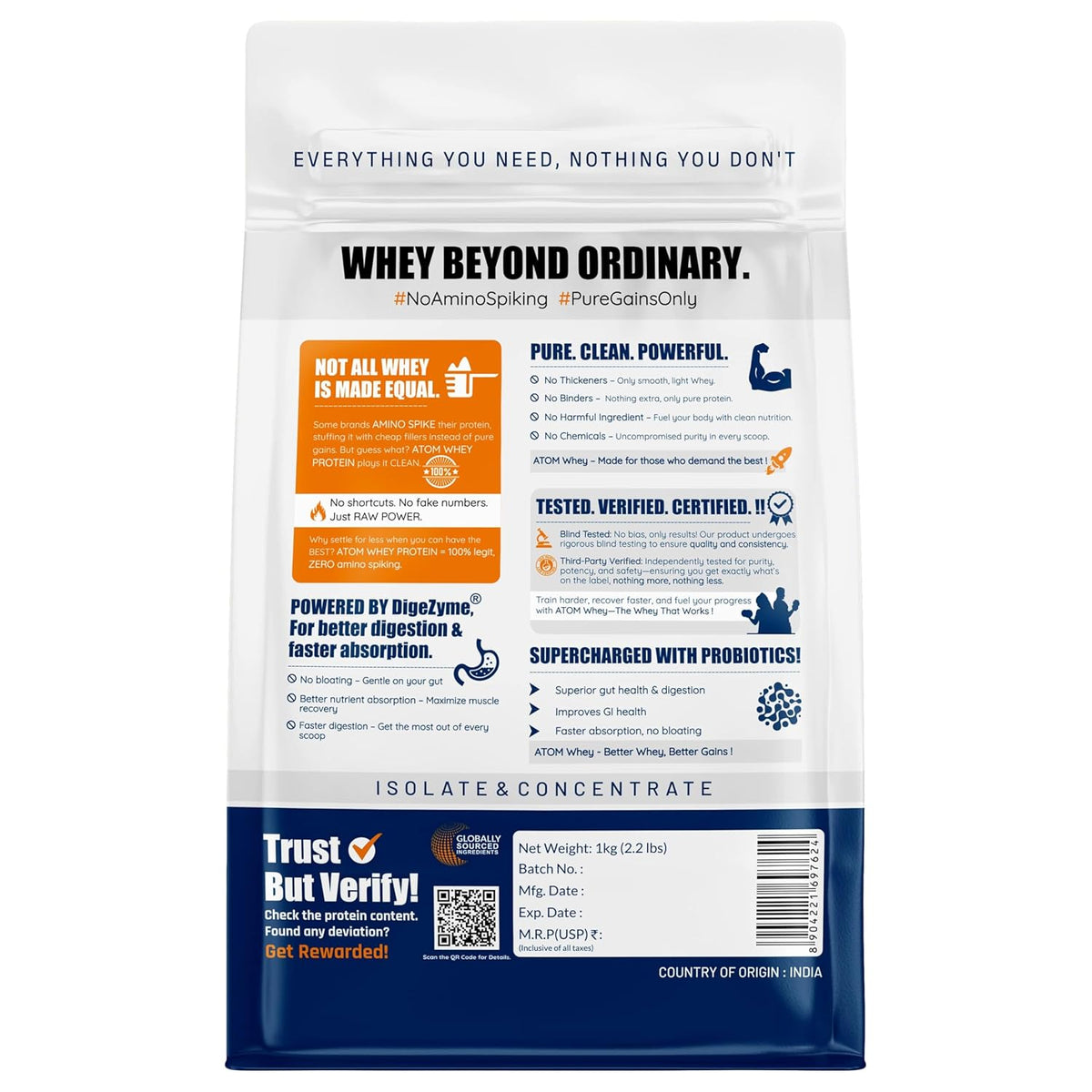 ASITIS ATOM WHEY PROTEIN 1 KG CHOCO HAZEL FUSION