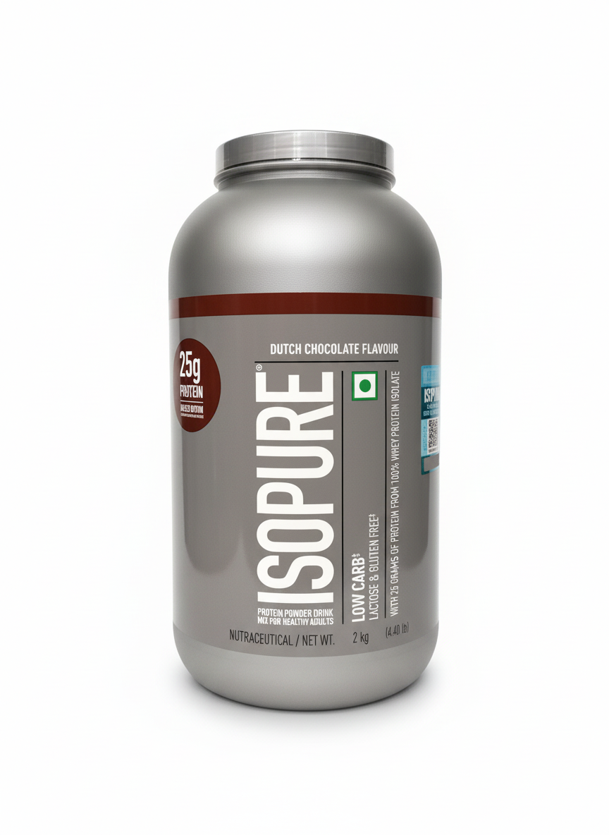 Isopure Low Carb 100% Whey Protein Isolate 2 Kg Dutch Chocolate - front