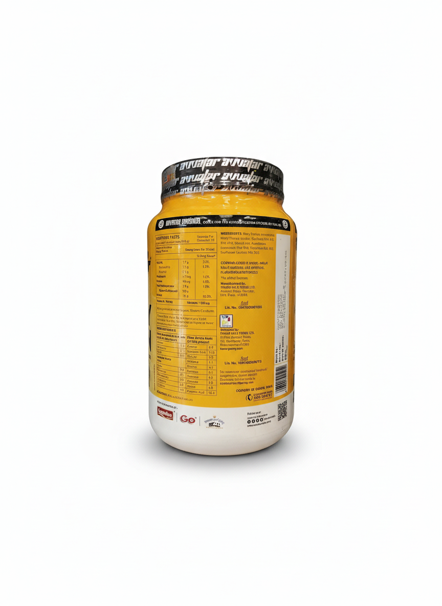 Avvatar Whey Protein 1 Kg Malai Kulfi - back