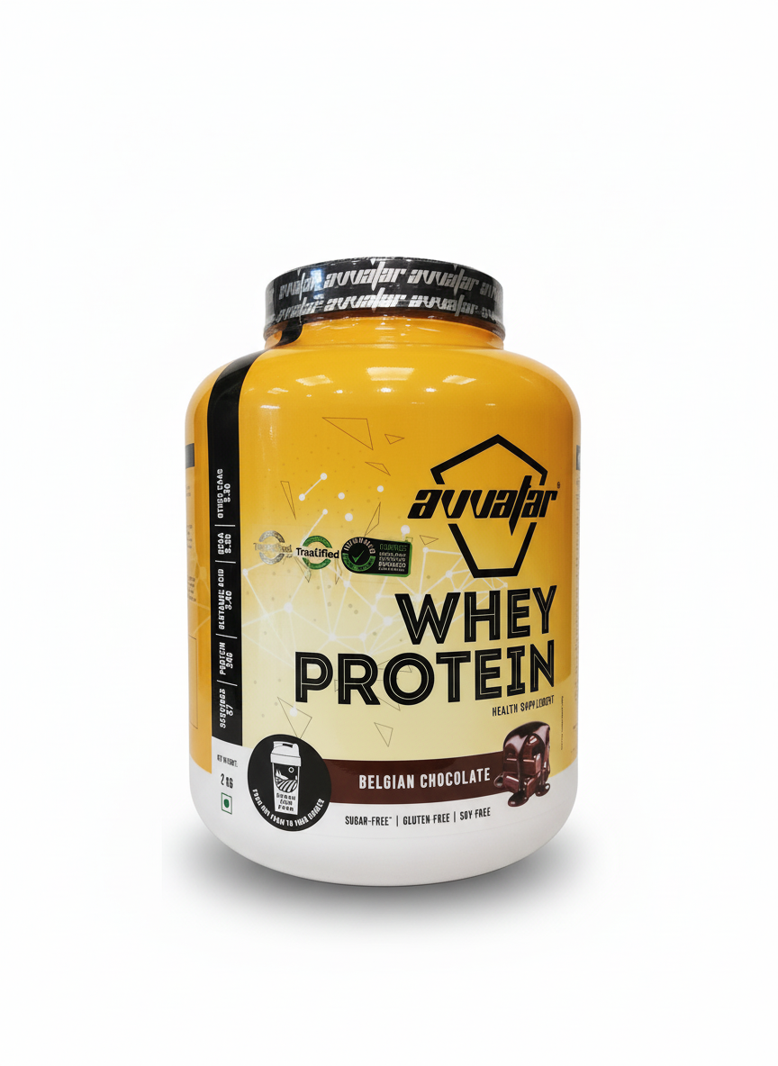 Avvatar Whey Protein 2 Kg Belgian Chocolate - front