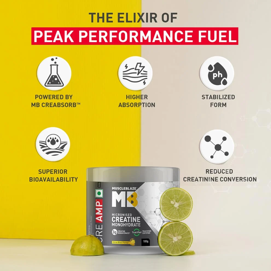 Muscleblaze Creatine Creamp 100g Citrus Blast