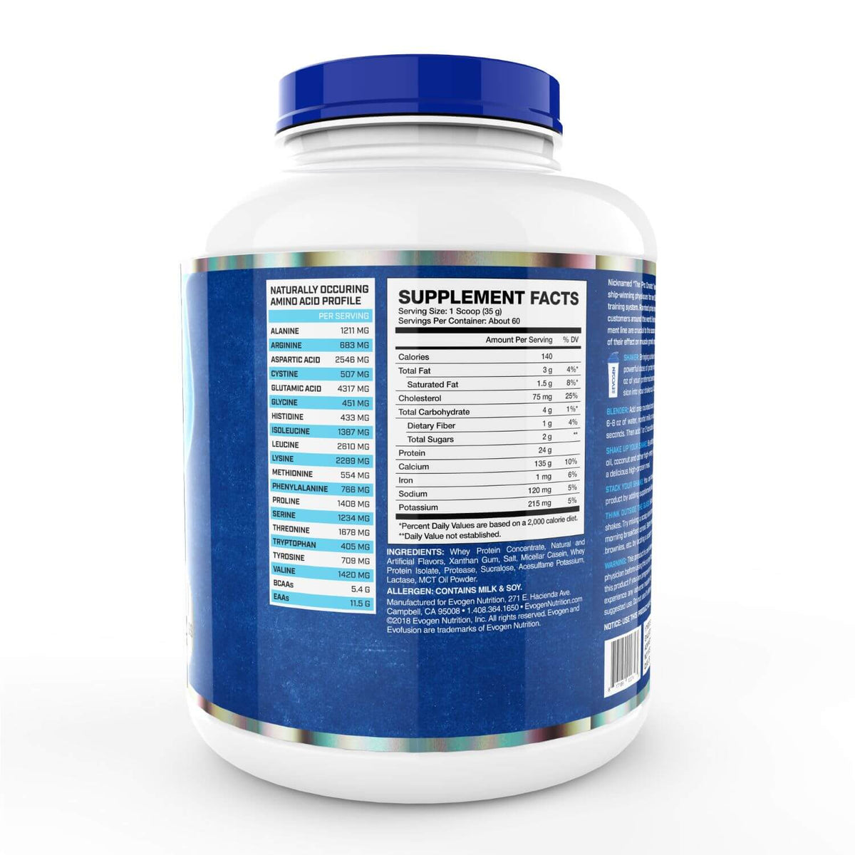 EVOGEN EVOFUSION WHEY PROTEIN 2 KG CHOCOLATE SHAKE