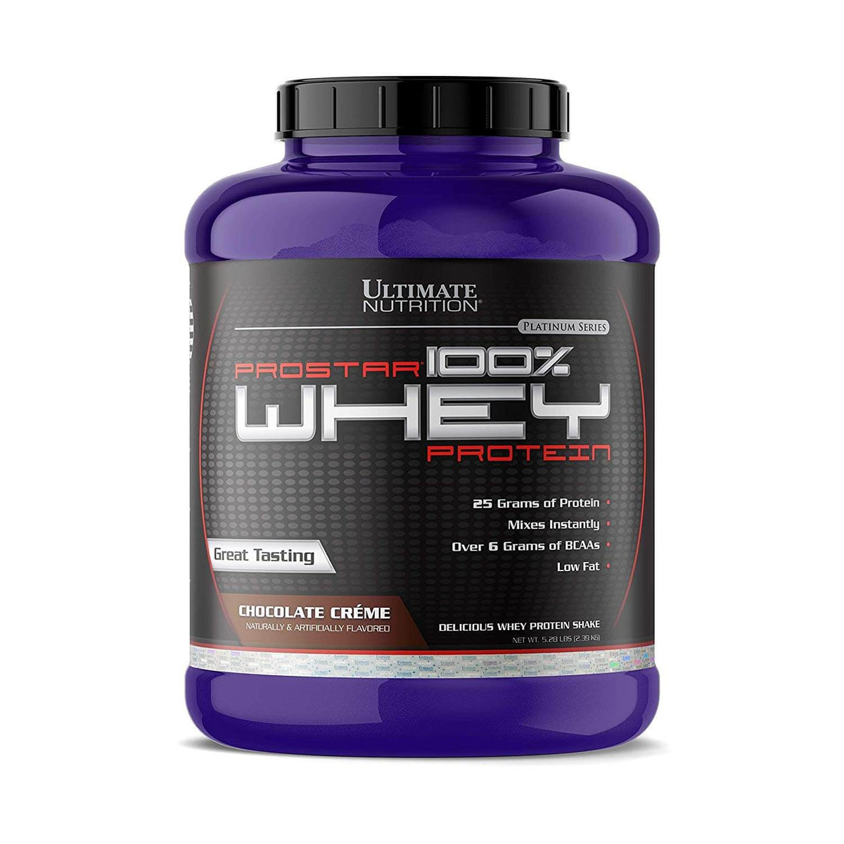 Ultimate Nutrition Prostar 100 % Whey 2.39 Kg Chocolate Creme - front