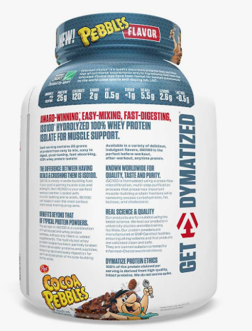 DYMATIZE ISO 100 HYDROLYZED 2.3 KG COCOA PEBBLES