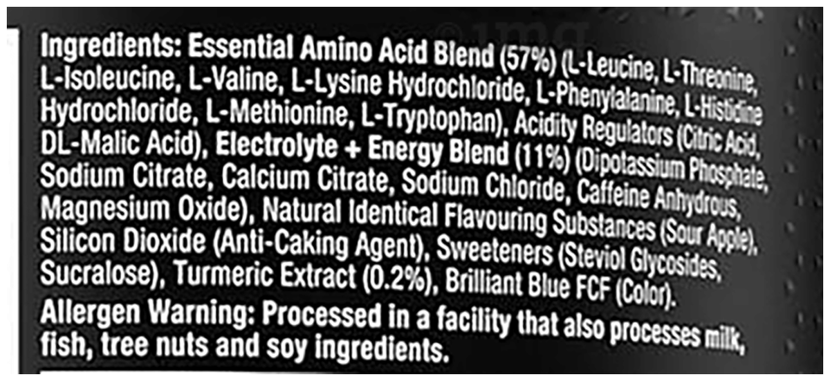 Muscletech EAA+Energy 396 Gm Sour Apple