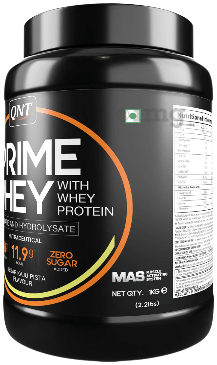 QNT PRIME WHEY 1 KG KESAR KAJU PISTA