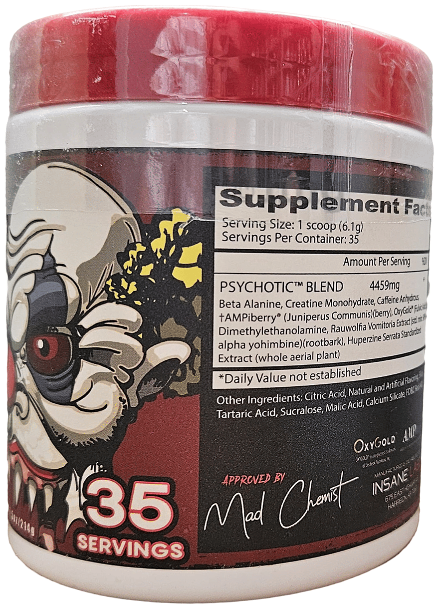 Insane Labz Psychotic Pre-Workout 214 Gm Watermelon