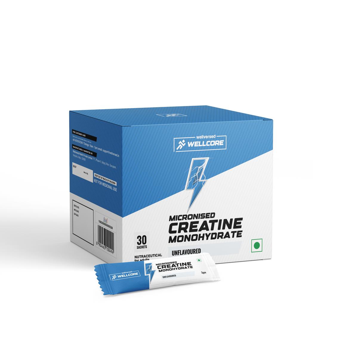 WELLCORE CREATINE MONOHYDRATE 100 GM UNFLAVOURED
