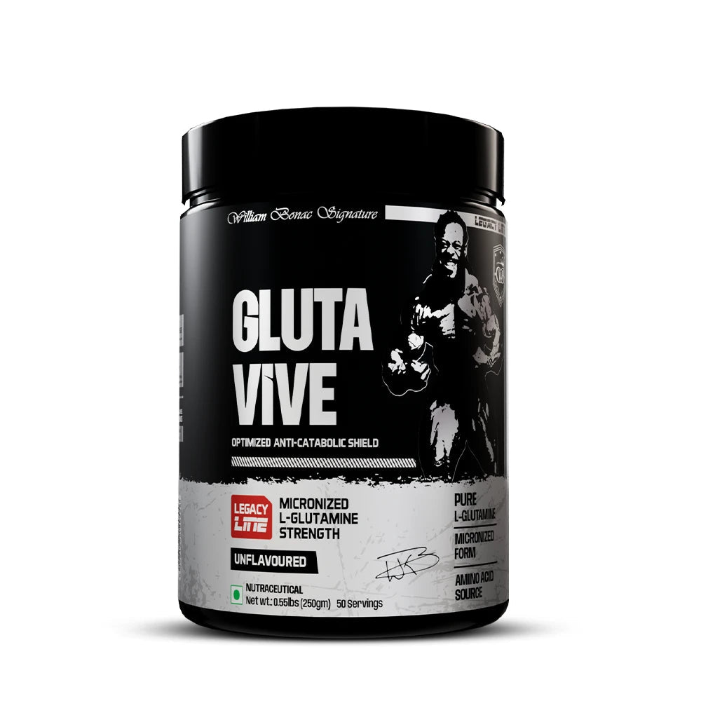 WILLIAM BONAC SIGNATURE GLUTA VIVE L-GLUTAMINE 250 GM UNFLAVOURED