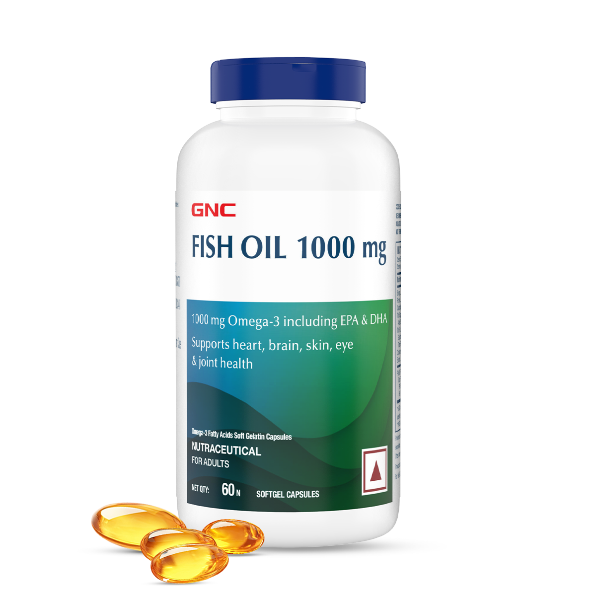 GNC FISH OIL 1000 MG 60 CAPSULES