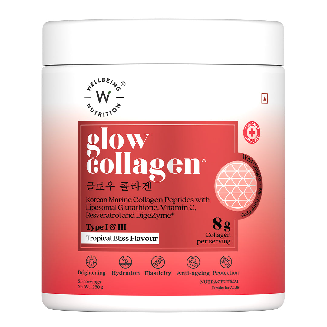 WELLBEING NUTRITION MARINE COLLAGEN 250 GM 25 SERVINGS TROPICAL BLISS