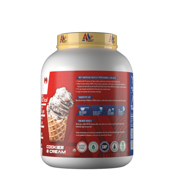 Americanz Muscles Professional Lean Mass 2.7 Kg Cookies & Cream
