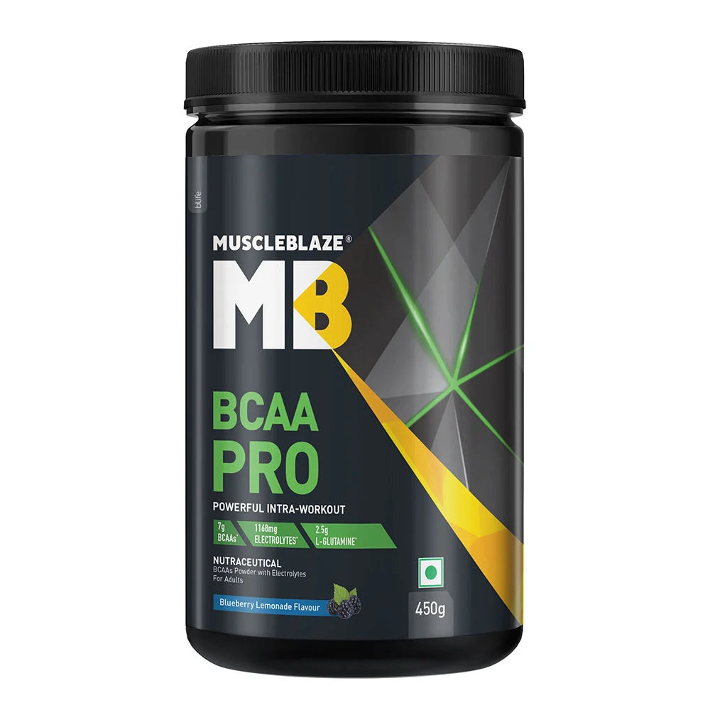 Muscleblaze BCAA Pro 450 Gm Blueberry Lemonade - front