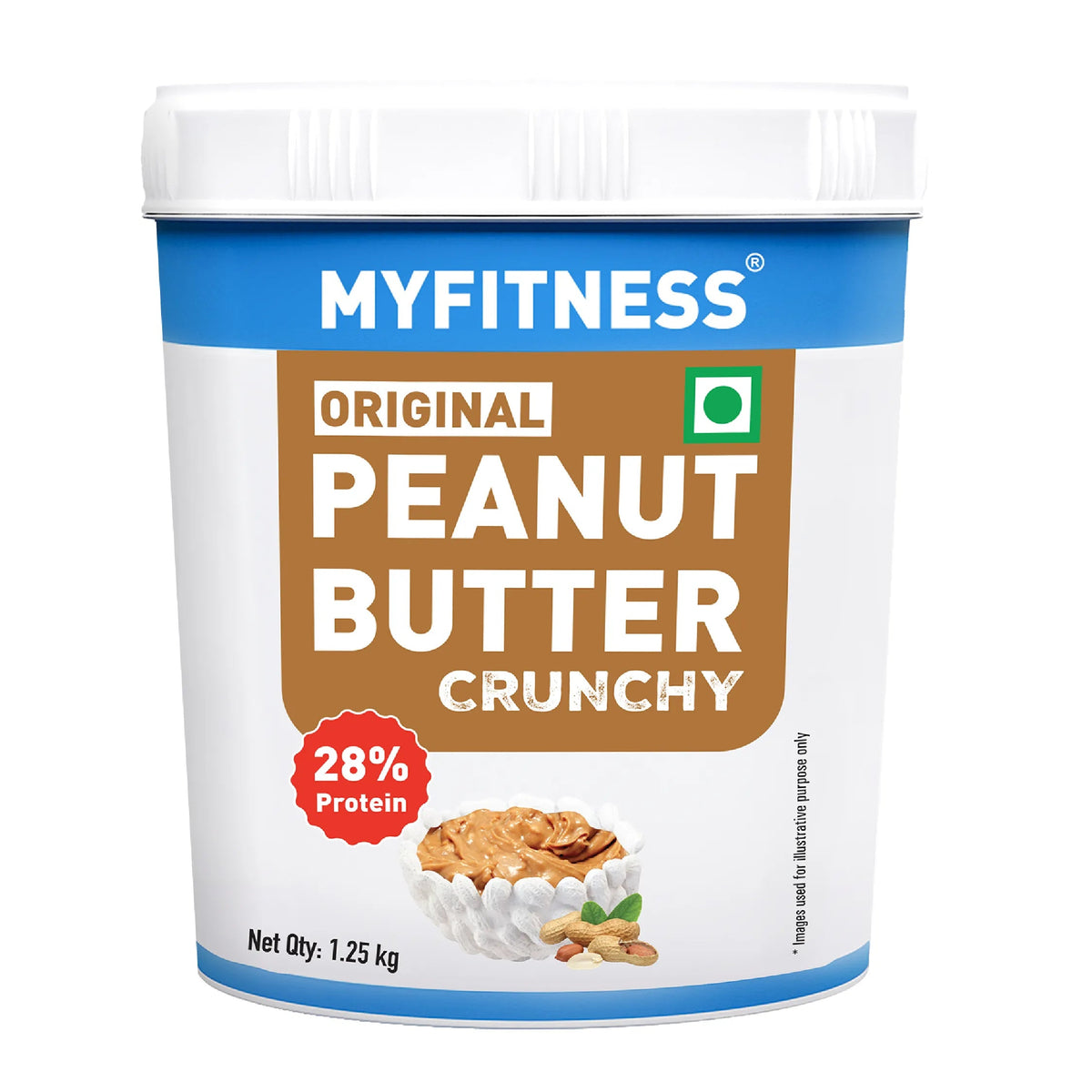 MYFITNESS ORIGINAL PEANUT BUTTER 1.25 KG CRUNCHY