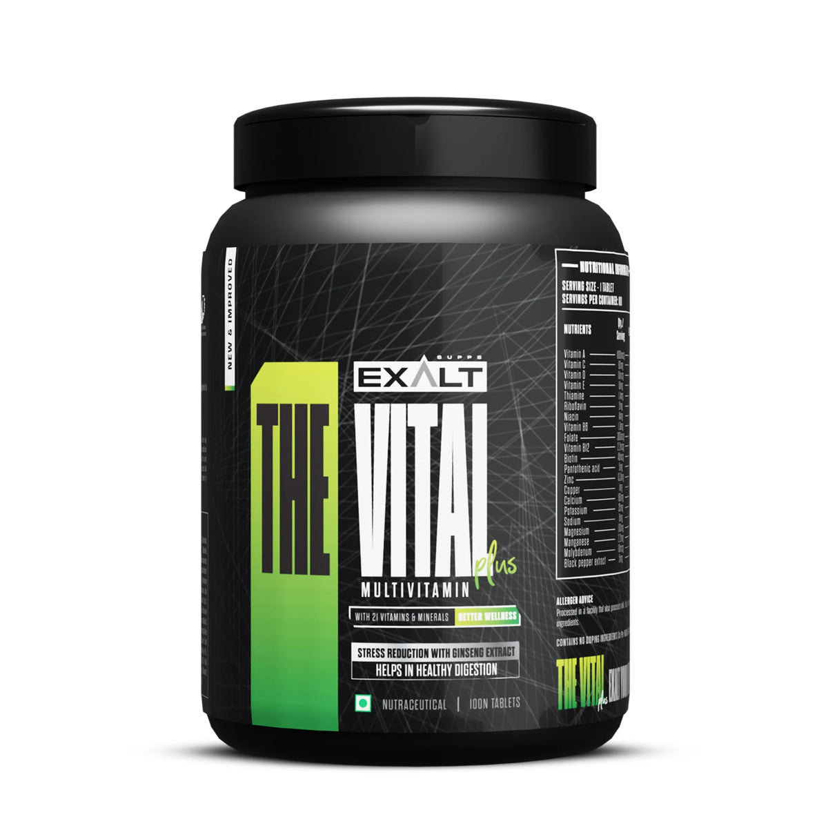 EXALT VITAL PLUS MULTIVITAMIN 100 TABLETS