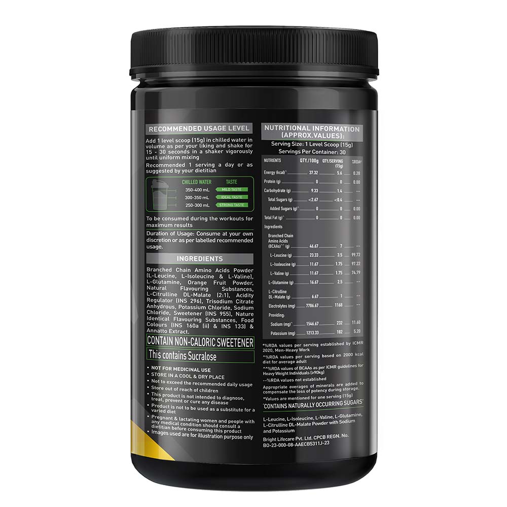 Muscleblaze BCAA Pro 450 Gm Green Apple