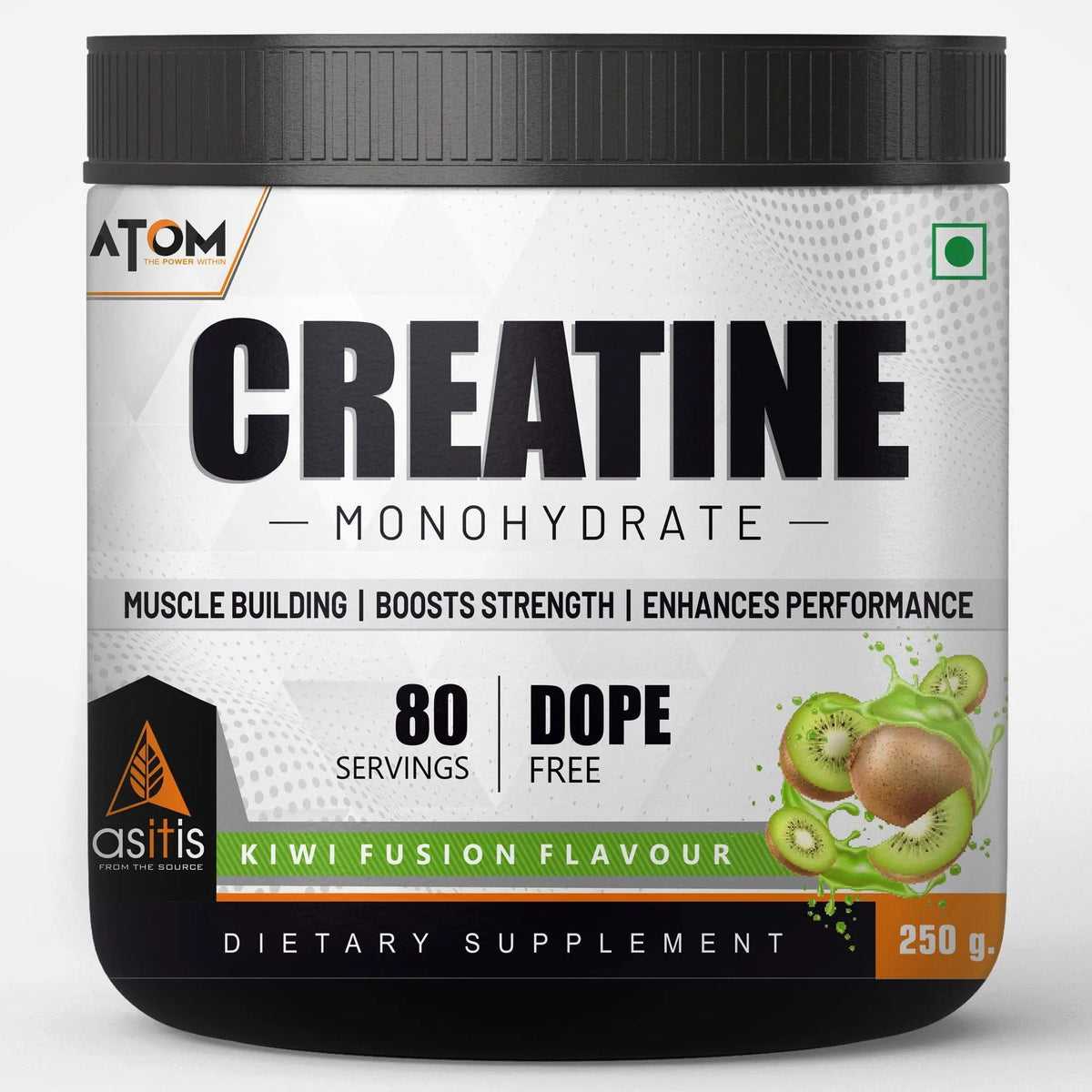 Atom Creatine 250 Gm Kiwi Fusion