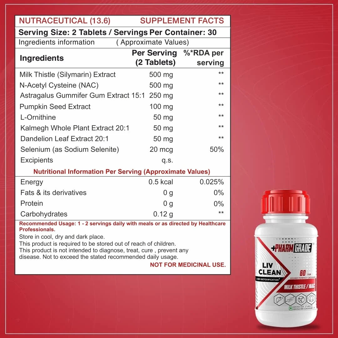 Pharmgrade Liv Clean Liver Detoxification