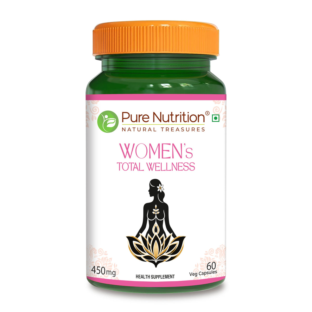 PURE NUTRITION WOMENS TOTAL WELLNESS 450 MG 60 VEG CAPSULES
