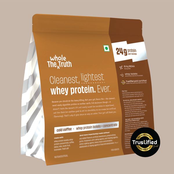 THE WHOLE TRUTH WHEY PROTEIN ISOLATE+CONCENTRATE 1 KG COLD COFFEE