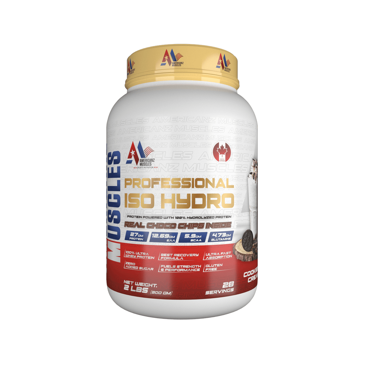 Americanz Muscles Professional Iso Hydro 900 Gm Cookies & Cream