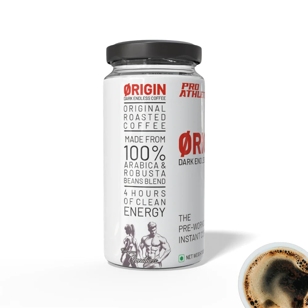 Pro Athlete Origin Dark Endless 50 Gm Pre-Workout Instant Coffee
