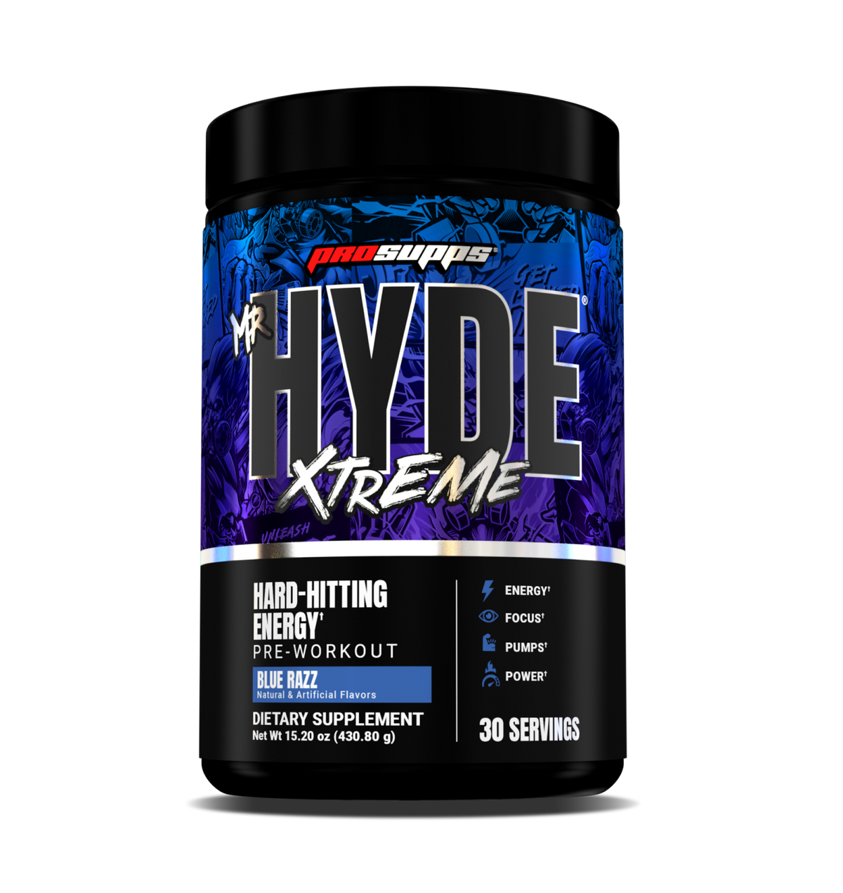 PROSUPPS HYDE XTREME 195 GM BLUE RAZZ