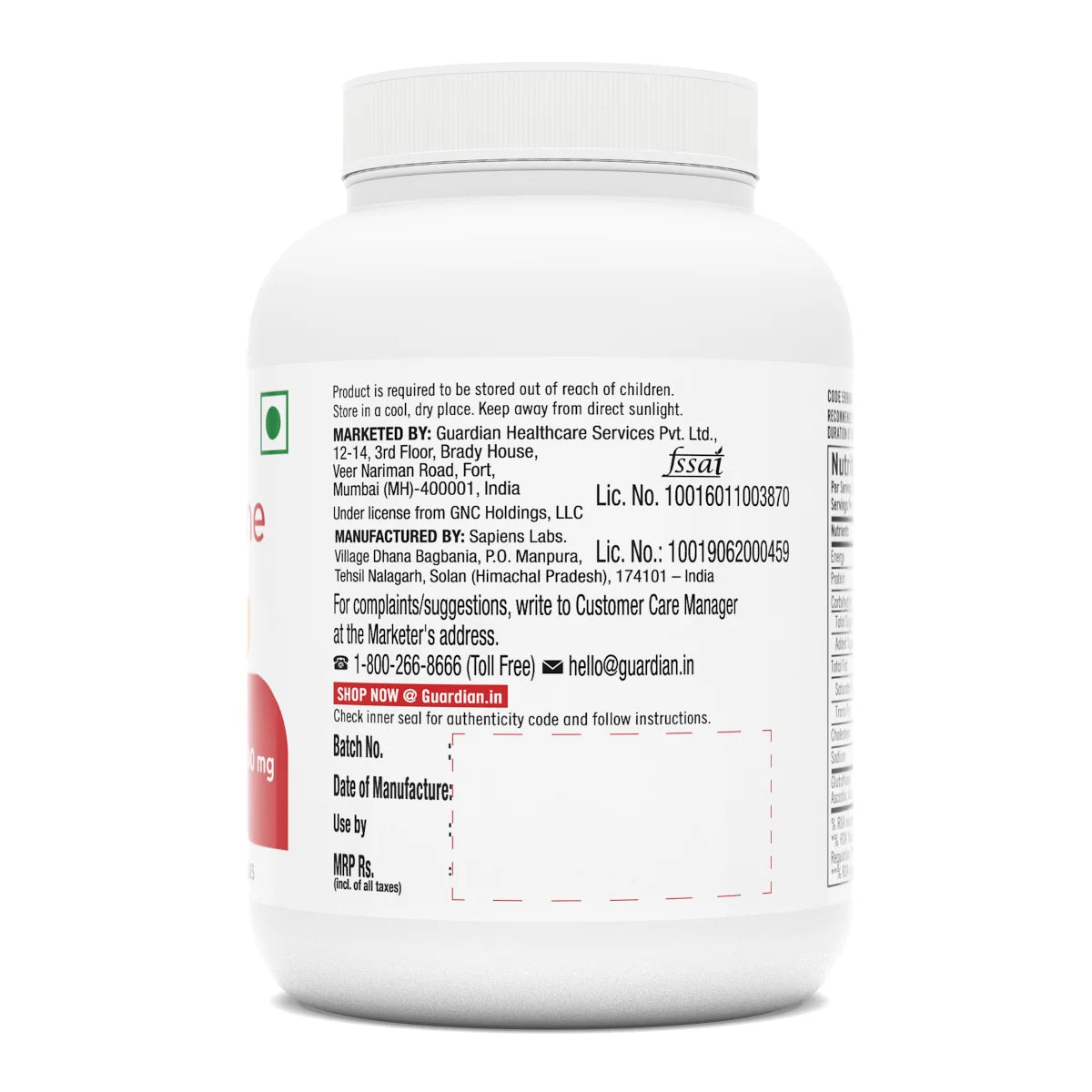 Gnc Glutathione 500 Mg 60 Capsules
