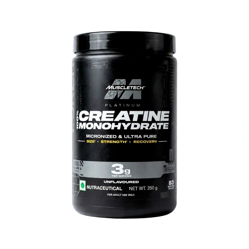 Muscletech Creatine Monohydrate 250 Gm Unflavoured - front