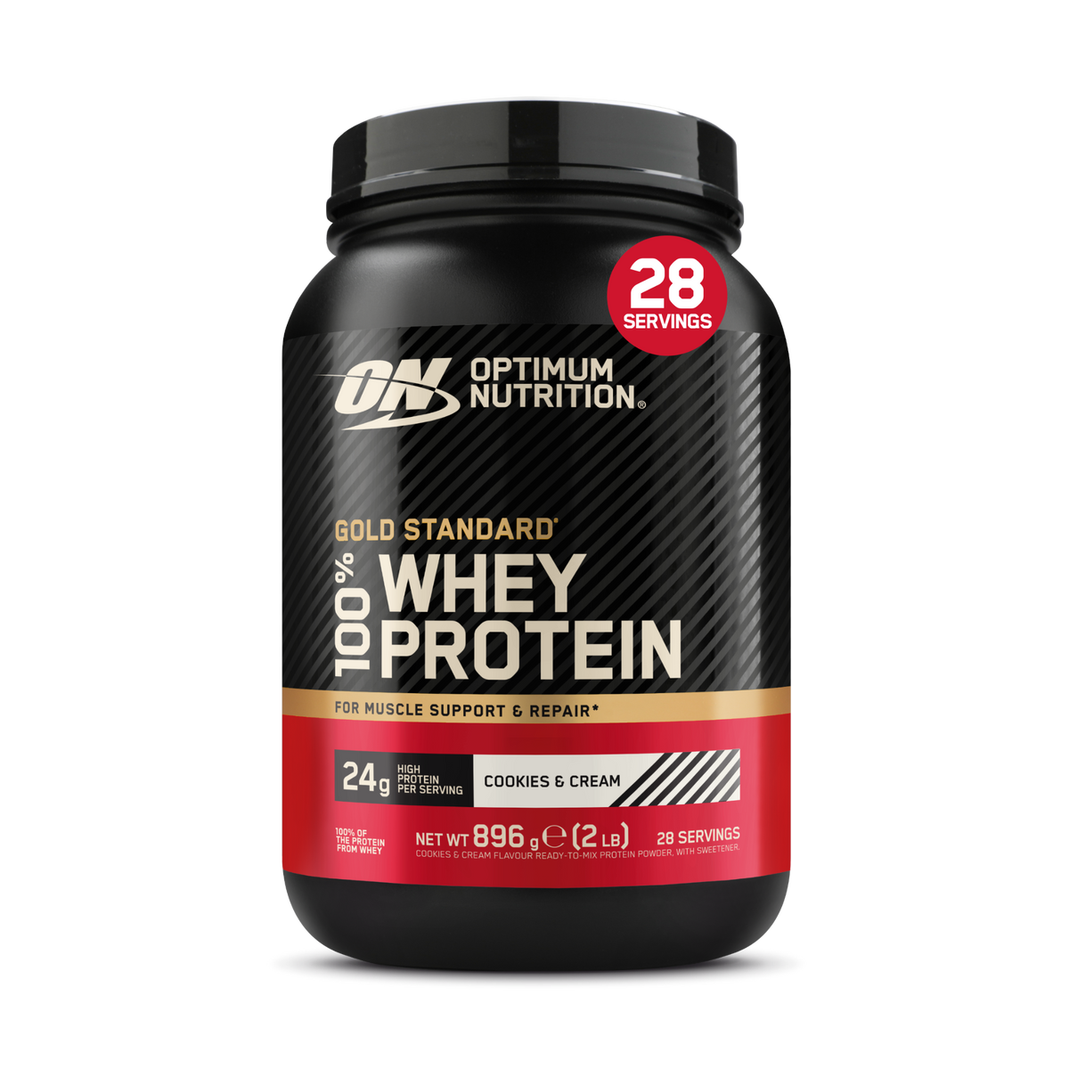 OPTIMUM NUTRITION 100% WHEY 907 GM COOKIES AND CREAM