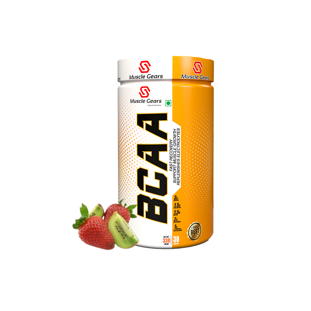 MUSCLE GEARS BCAA 330 GM STRAWBERRY KIWI
