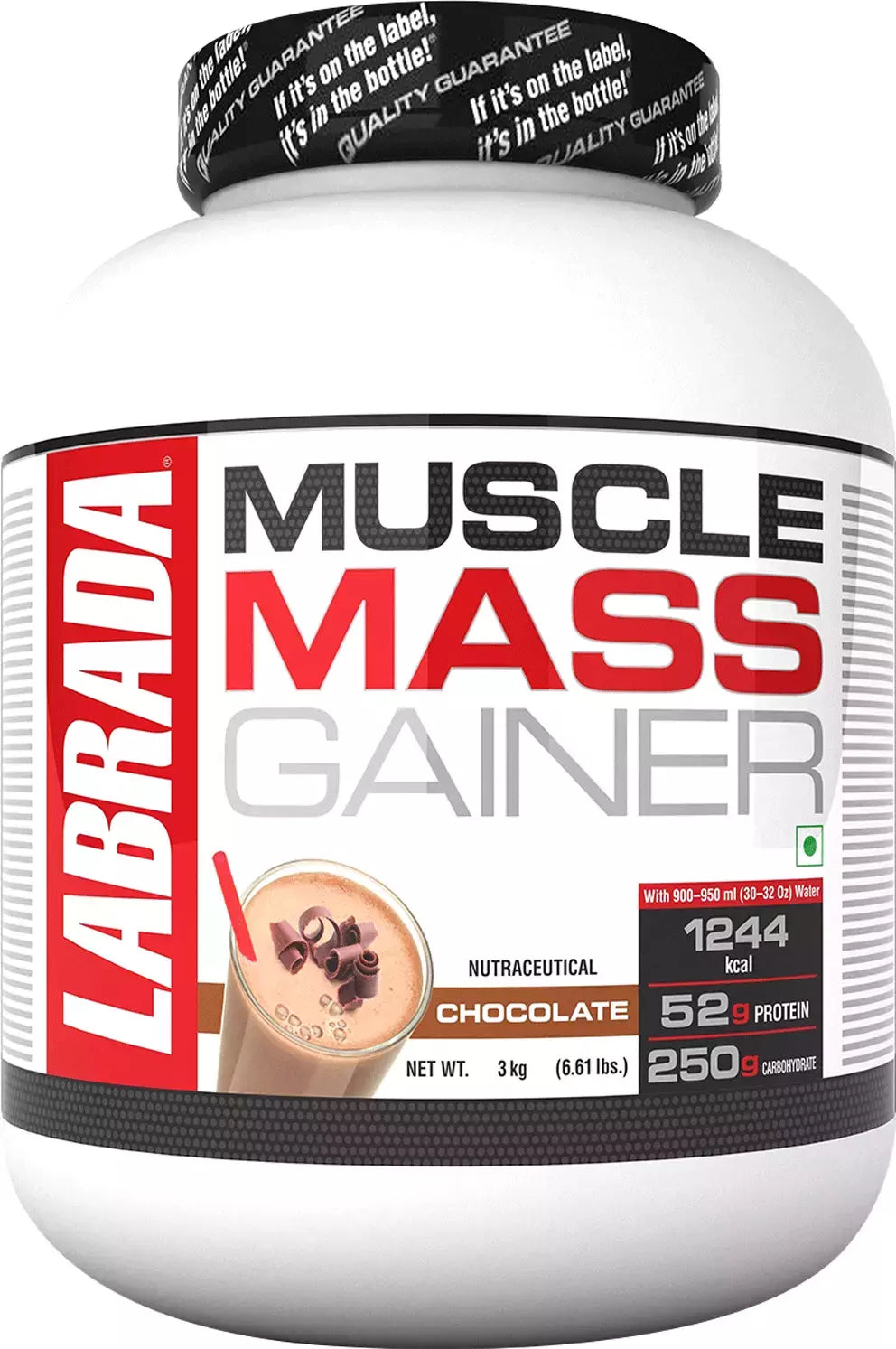 Labrada Muscle Mass Gainer 3 Kg Chocolate - front