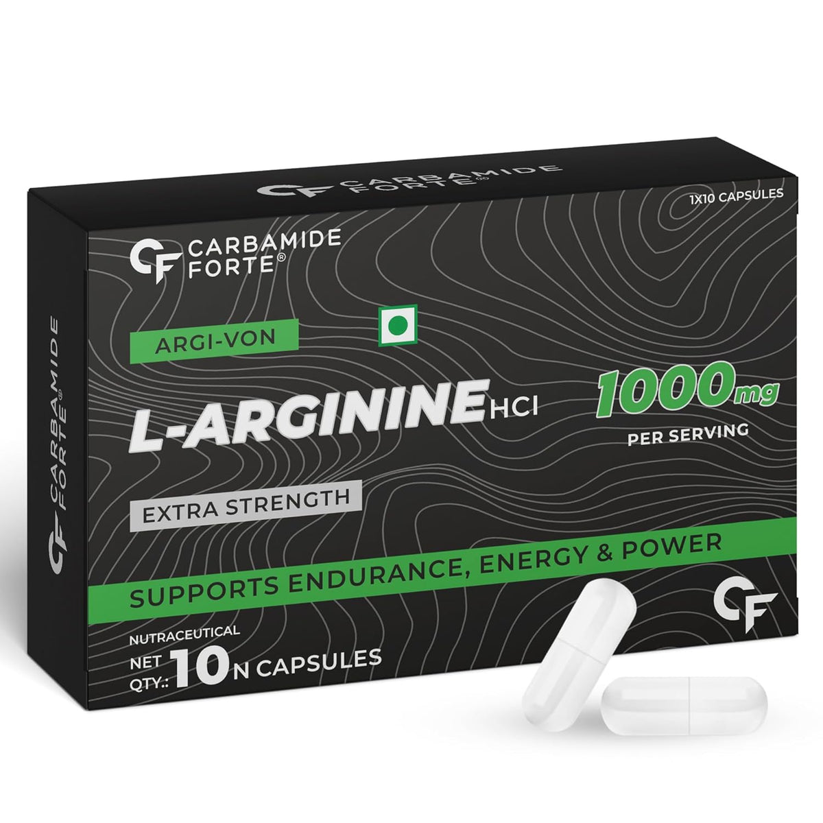 CARBAMIDE FORTE L-ARGININE 1000 MG 10 CAPSULES