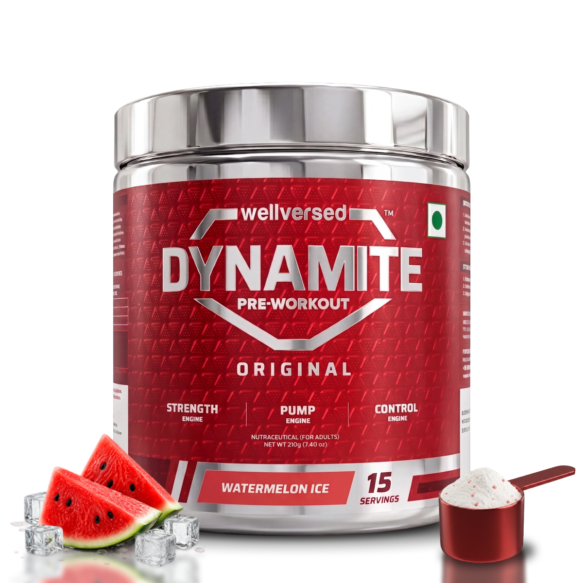 WELLVERSED DYNAMITE PRE-WORKOUT ORIGINAL 210 GM WATERMELON ICE