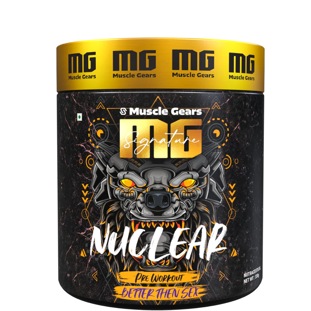 Muscle Gears Nuclear Pre-Workout 330 Gm Better Then Sex - front