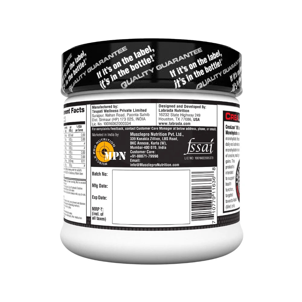 Labrada Crea Lean Strength Creatine 100 Gm