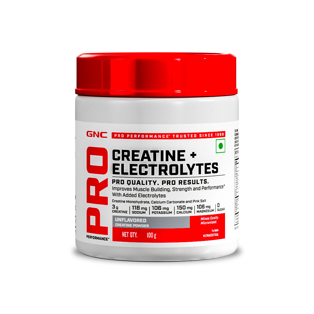GNC PRO PERFORMANCE CREATINE+ELECTROLYTES 100 GM UNFLAVORED