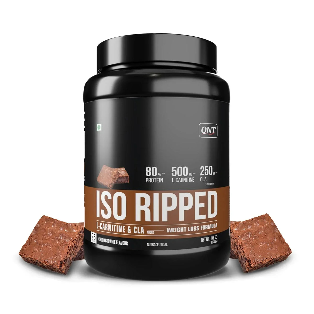 Qnt Iso Ripped 1 Kg Choco Brownie - front
