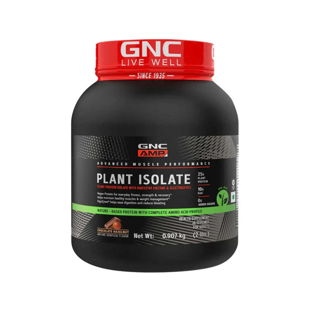 Gnc Amp Plant Isolate 907 Gm Chocolate Hazelnut - front