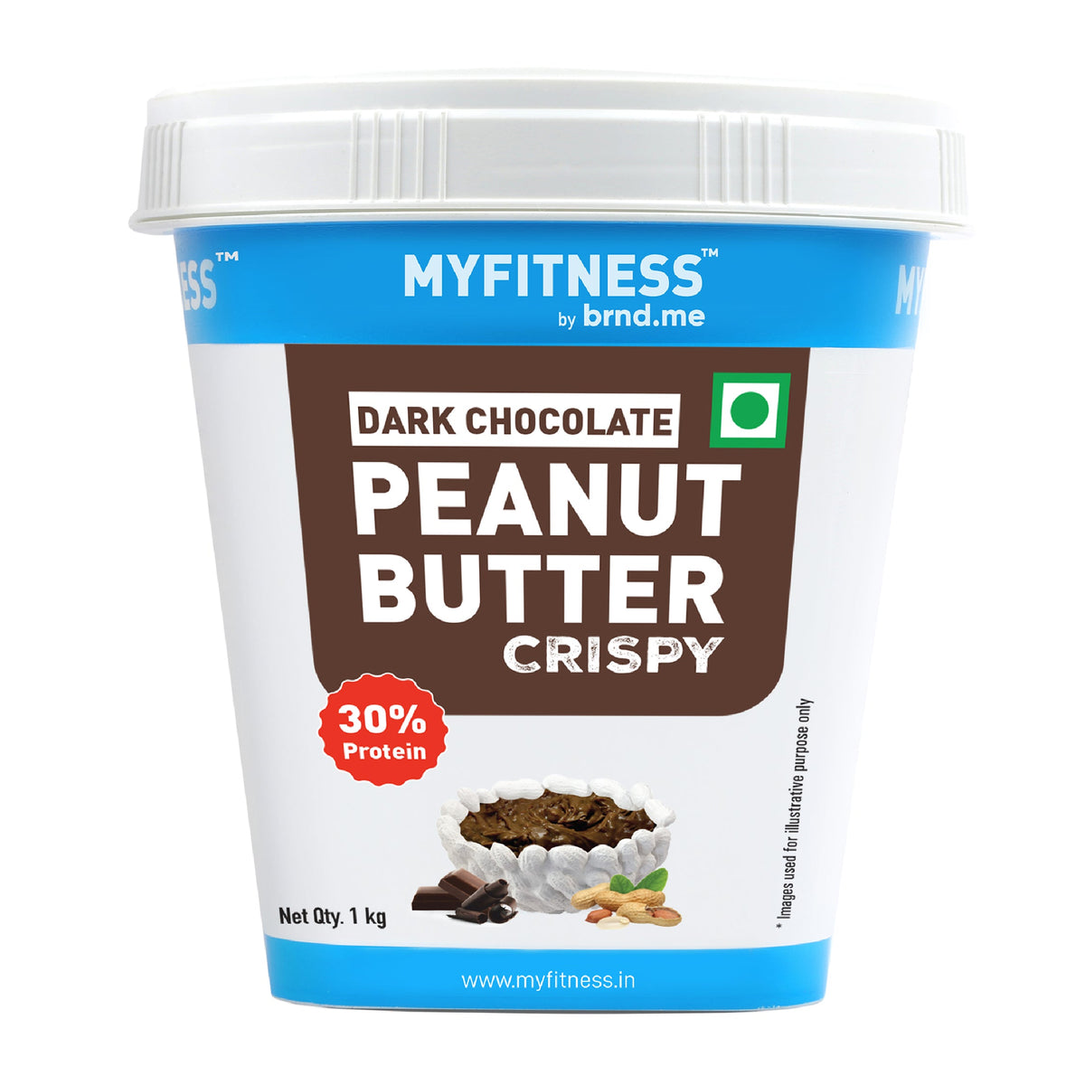 MYFITNESS PEANUT BUTTER 1 KG DARK CHOCOLATE CRISPY