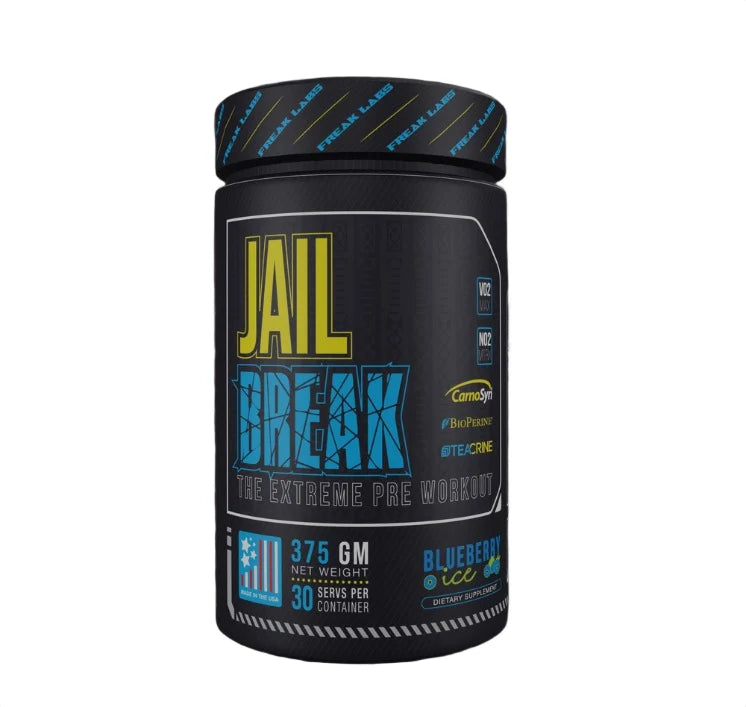 Freak Labs Jail Break Pre-Workout 375 Gm Blueberry Ice