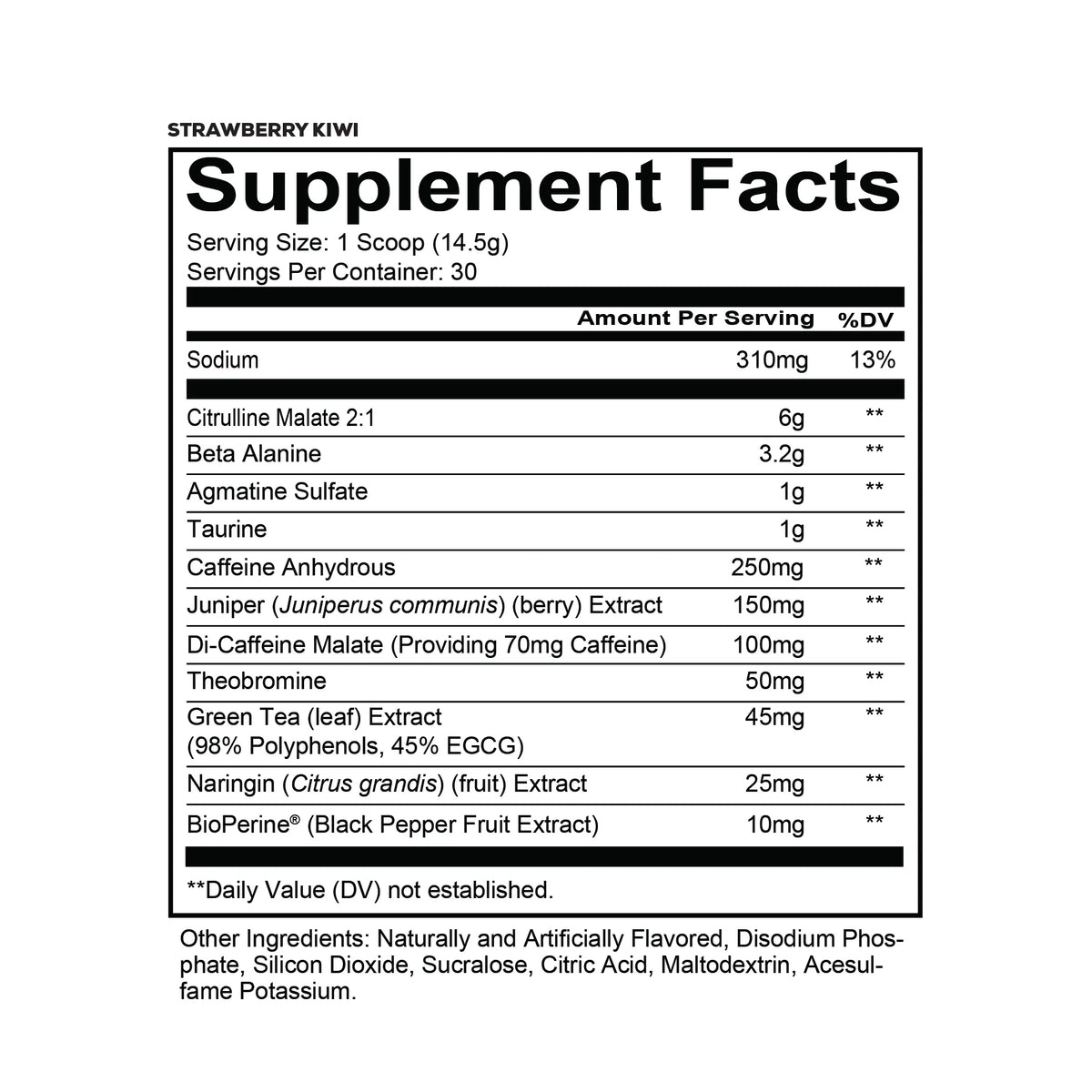 Redcon1 Total War Pre-Workout 435 Gm Strawberry Kiwi