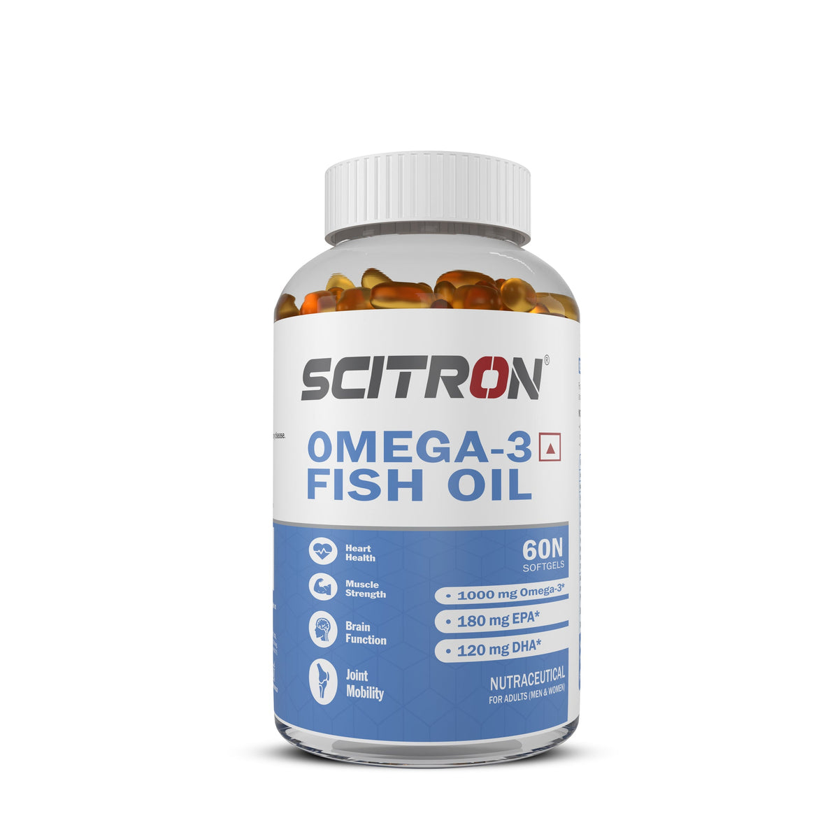 SCITRON OMEGA 3 FISH OIL 60 SOFTGELS