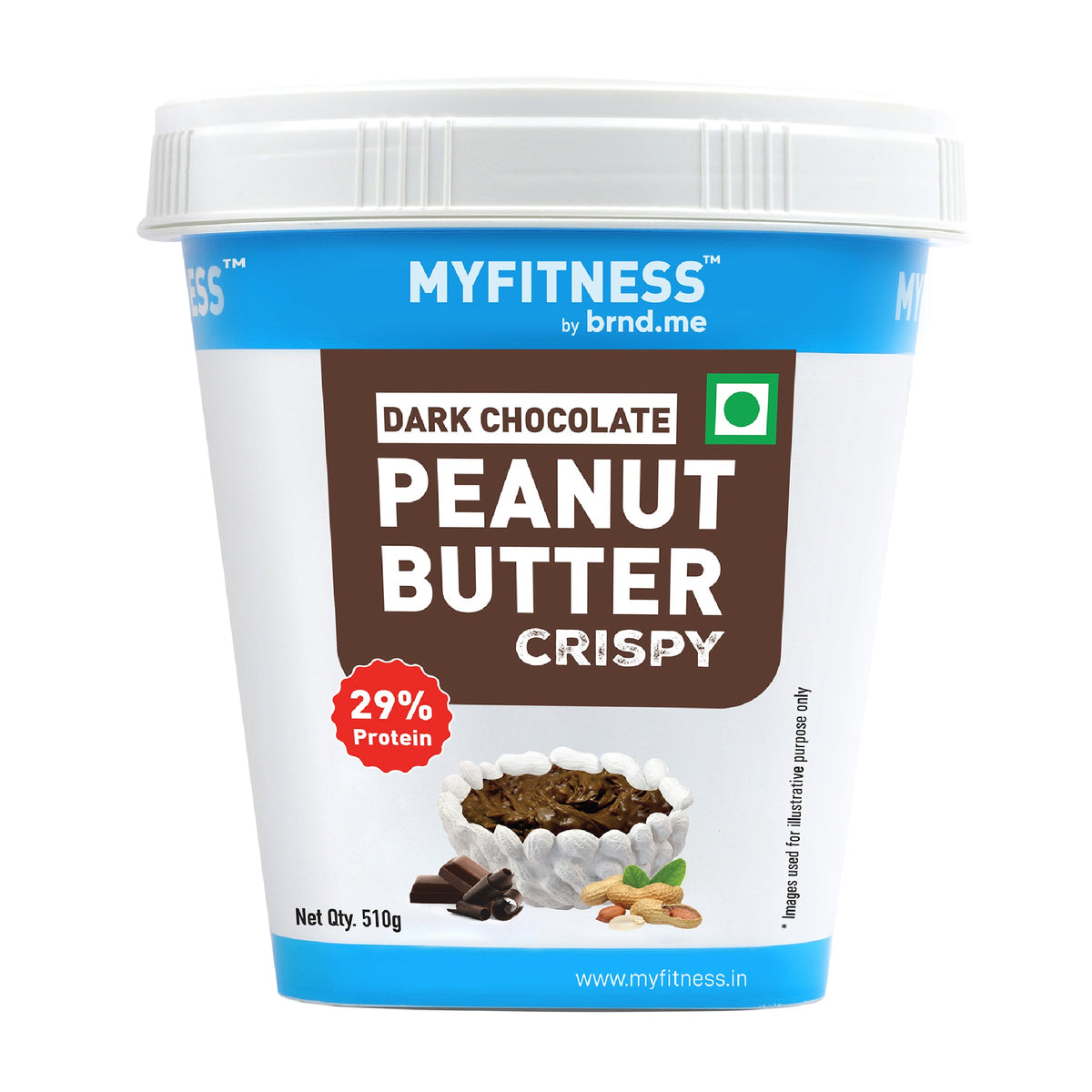 MYFITNESS PEANUT BUTTER 510 GM DARK CHOCOLATE CRISPY