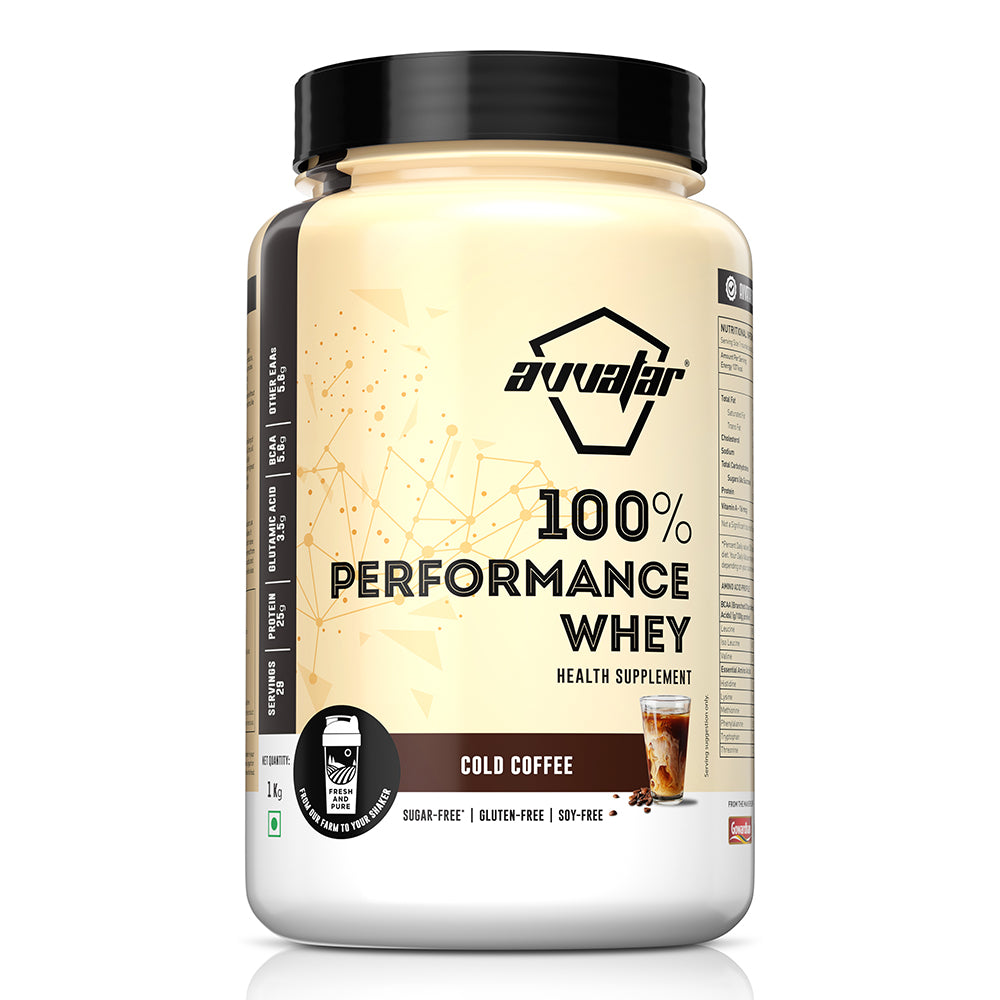 AVVATAR 100% PERFORMANCE WHEY 1 KG COLD COFFEE